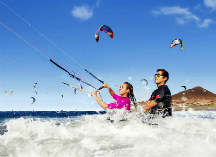 Kitesurfing in el medano
